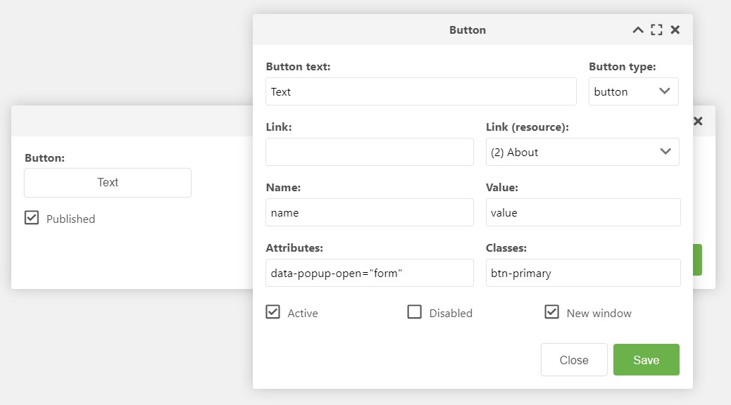 button output