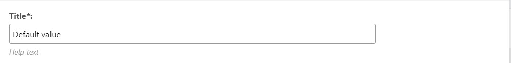 textfield output